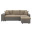 Canapé-lit et chaise longue réversible avec repose-pieds de 92,5 po Dovie-2033601615