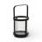 Vortial Black Metal Banded Ridged Glass Lantern-710113263-710113259