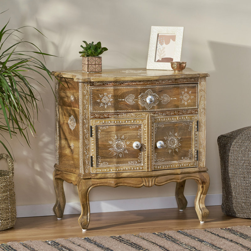 Armoire en bois 1 tiroir 2 portes (armoire)