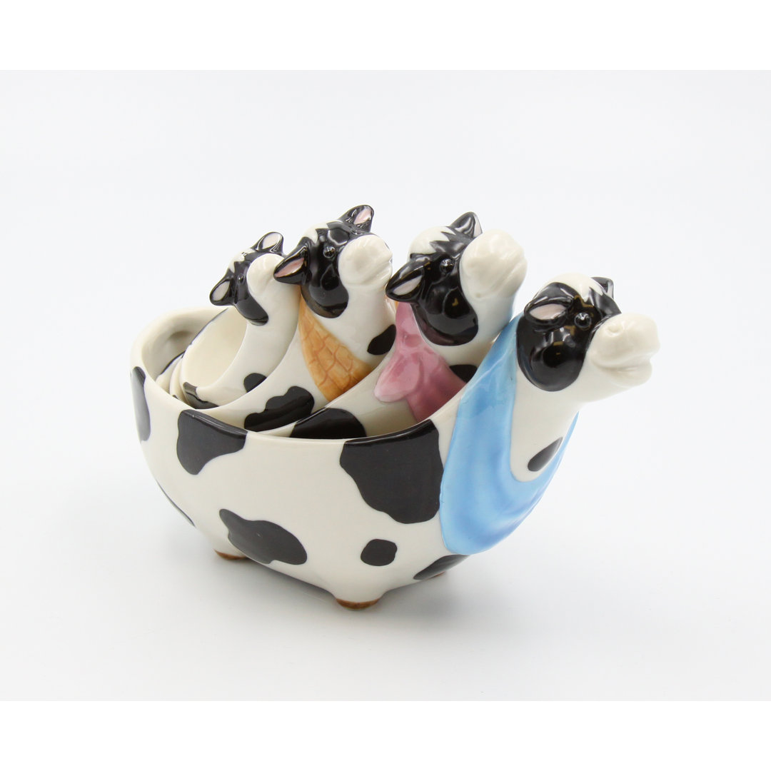 Cosmos Gifts 4 -Piece Ceramic Measuring Cup Set Cosmos Gifts