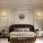 2-Light Empire Style Ceiling Mounted Light