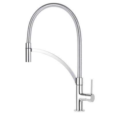 Robinet de cuisine extensible à poignée simple