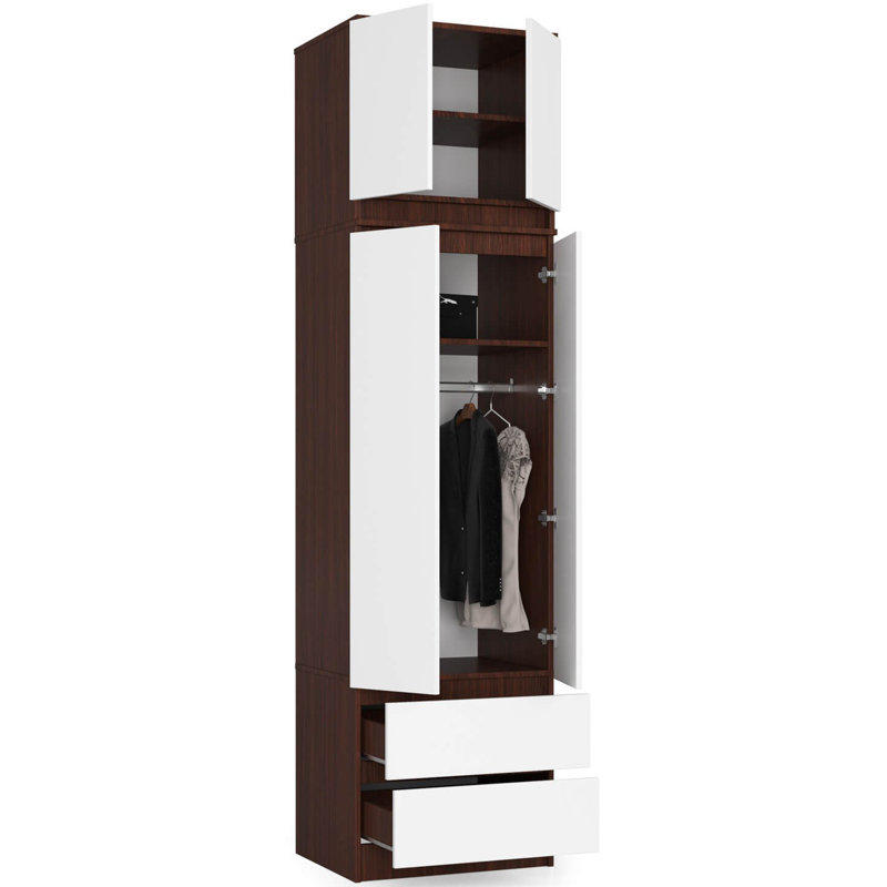 Sobeida 2 Door Manufactured Wood Wardrobe