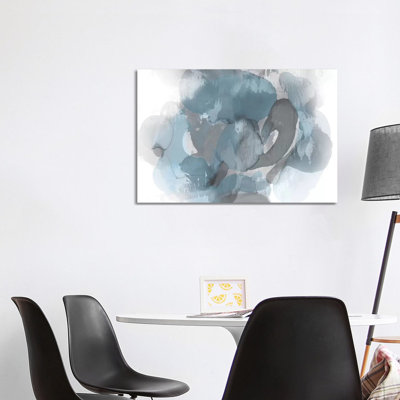 Aqua Flow II by Kristina Jett - Wrapped Canvas Painting