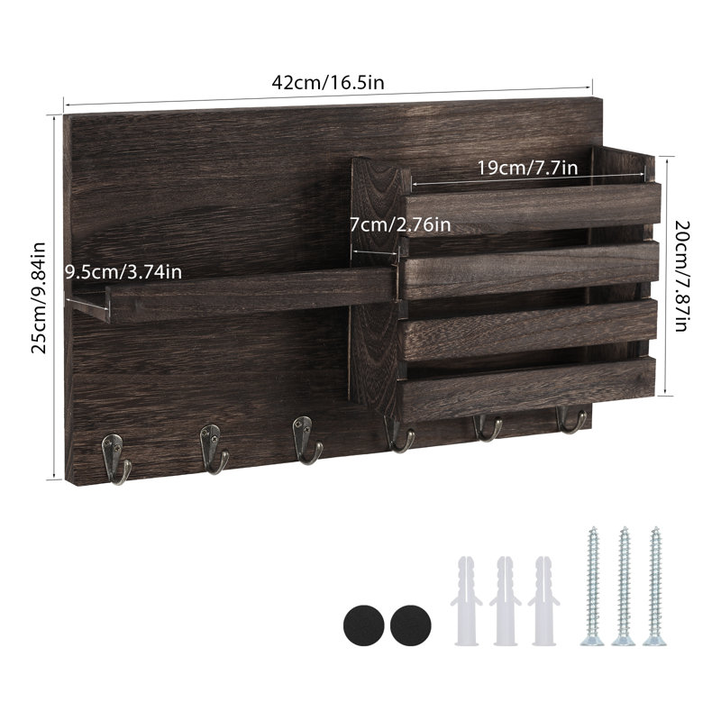Hesham Floating Shelf, Rustic Brown