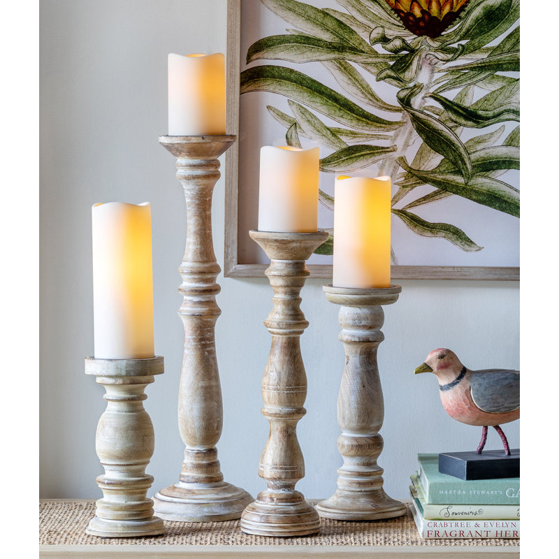Porte-pilier en bois Estelle, 9 po