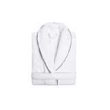 Portobello 100% Cotton Terry Cloth Gender Neutral Mid-Calf Bathrobe with Pockets and Hood
