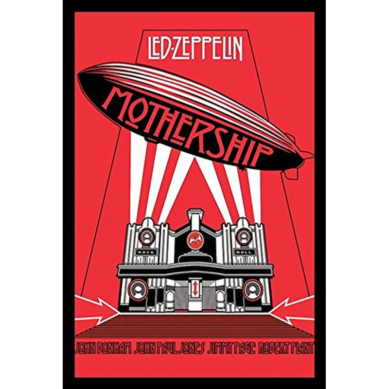 Del Zeppelin « Mothership »-impression de publicités encadrées sur papier