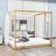 Très grand lit plateforme en bois Plyler-248026203