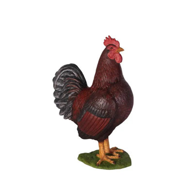Rooster Life Size Statue