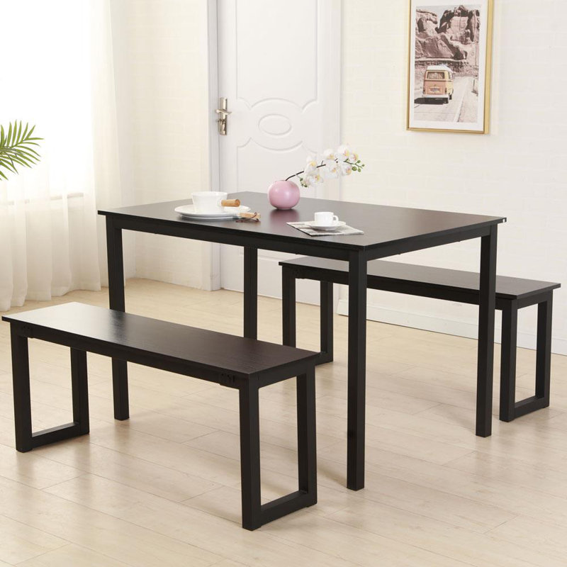 Ensemble repas 3 pièces Trindle, Noir