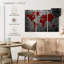 «Boulder World Map», reproduction sur toile-282349409
