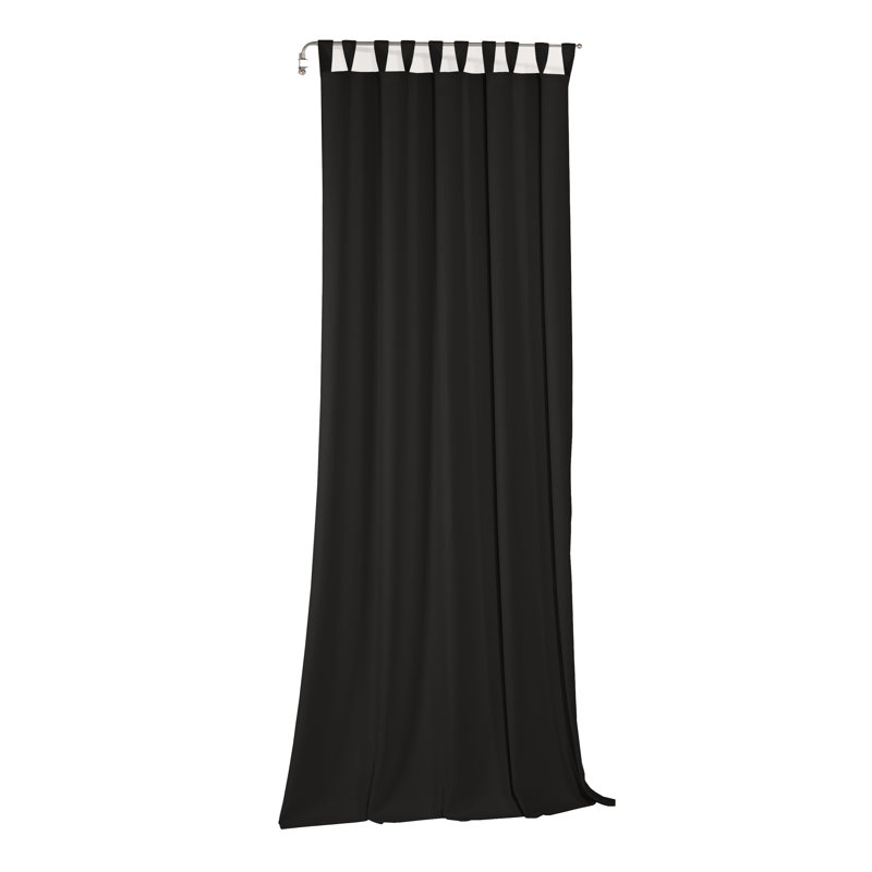 Curtain Panel Panel, Width 132 x Drop 225, Black