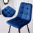 Brown Dining Chair | Velvet, Metal | Kitchen, Living Room, Bedroom | Upholstered Cushion Seat-94018601