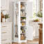 Armoire de rangement de cuisine, armoire de rangement autoportante avec crochet et tablette réglable-799022248