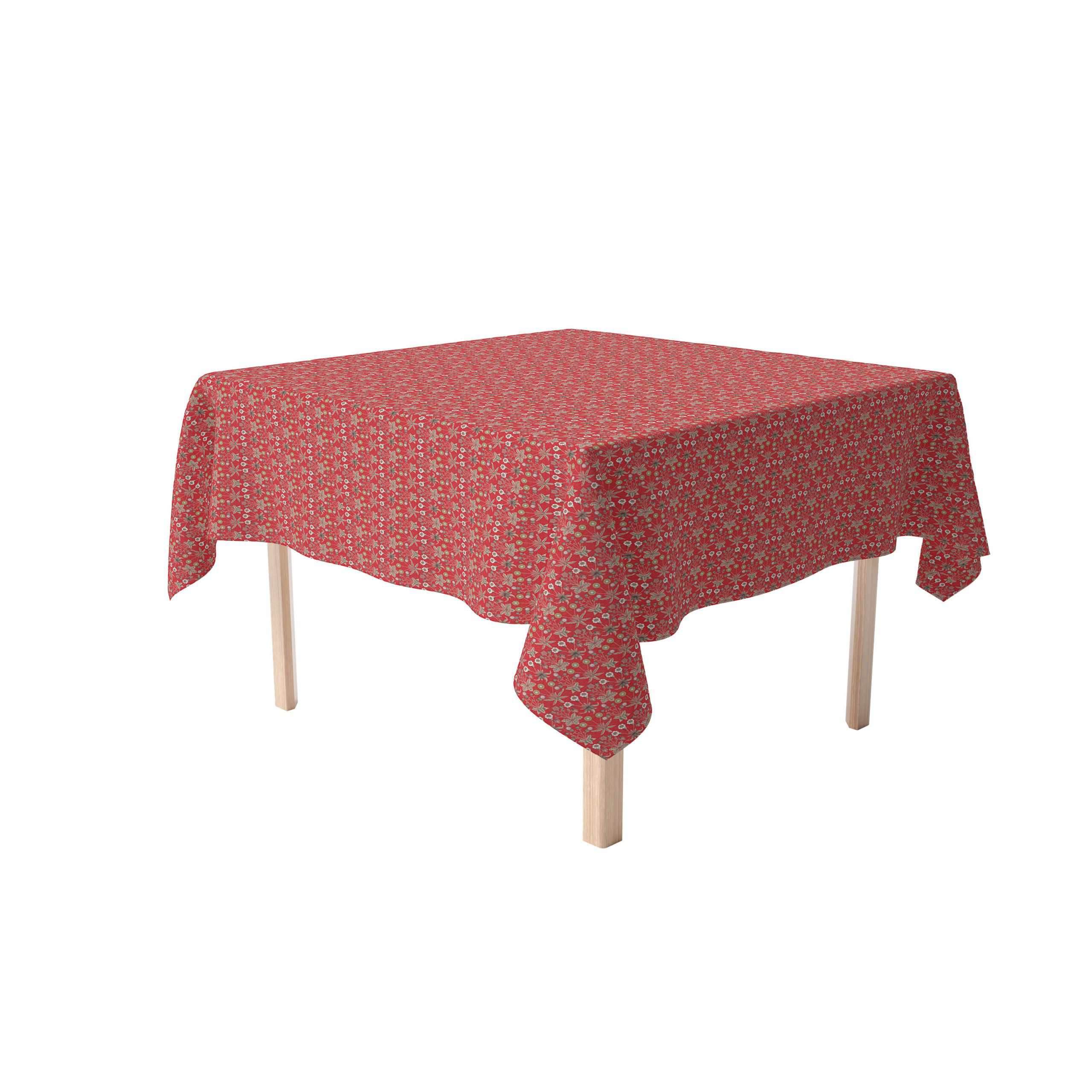 Red Barrel Studio® Square Floral Mother's Day Cotton Tablecloth | Wayfair