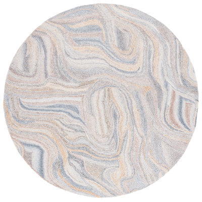 Tapis abstrait touffeté à la main Parchette