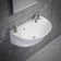 Juniper 17 1/8" Wall Mounted Bathroom Sink in White with Overflow