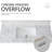 49"X22" Bathroom Vanity Top - Sintered Stone White, With Rectangular Ceramic Sink, 3 Faucet Holes, And Modern, Fits 48-In W X 21-In D Cabinet, Easy To Install, Backsplash Included Countertop White