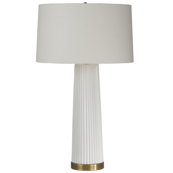 Lampe de table blanche 32,5 po