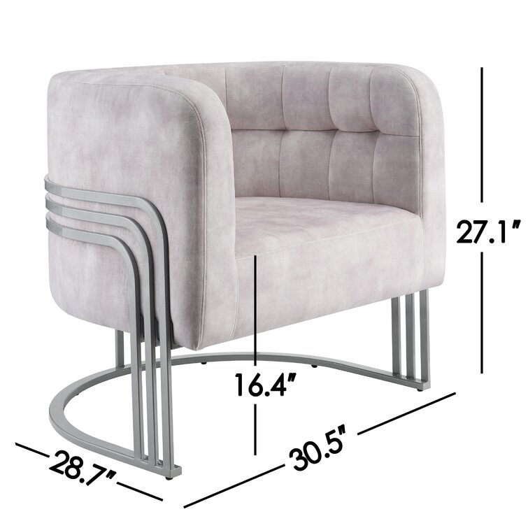 Etta Avenue™ Keilani Upholstered Barrel Chair & Reviews