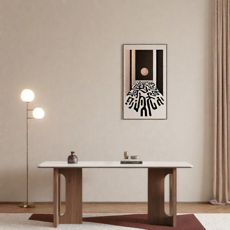 Ensemble de salle à manger moderne Mid-Century, H 29,5 po x L 78,7 po x l 35,4 po
