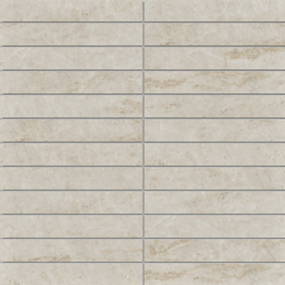 Societal 1" X 6" Porcelain Stone Look Tile Mosaic Sheet