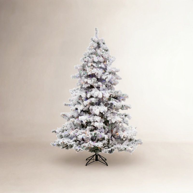 Alaskan Flocked Artificial Christmas Tree, 7.5' H