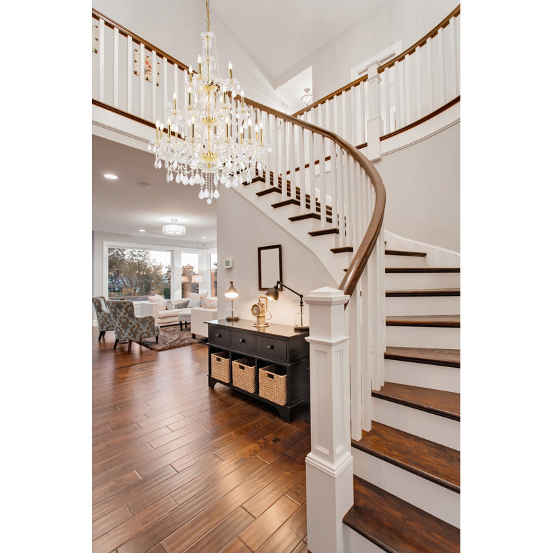 Lesli - Light Candle Style Tiered Chandelier, 21, Gold