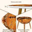 Ensemble de 2 tables basses gigognes Triangle
