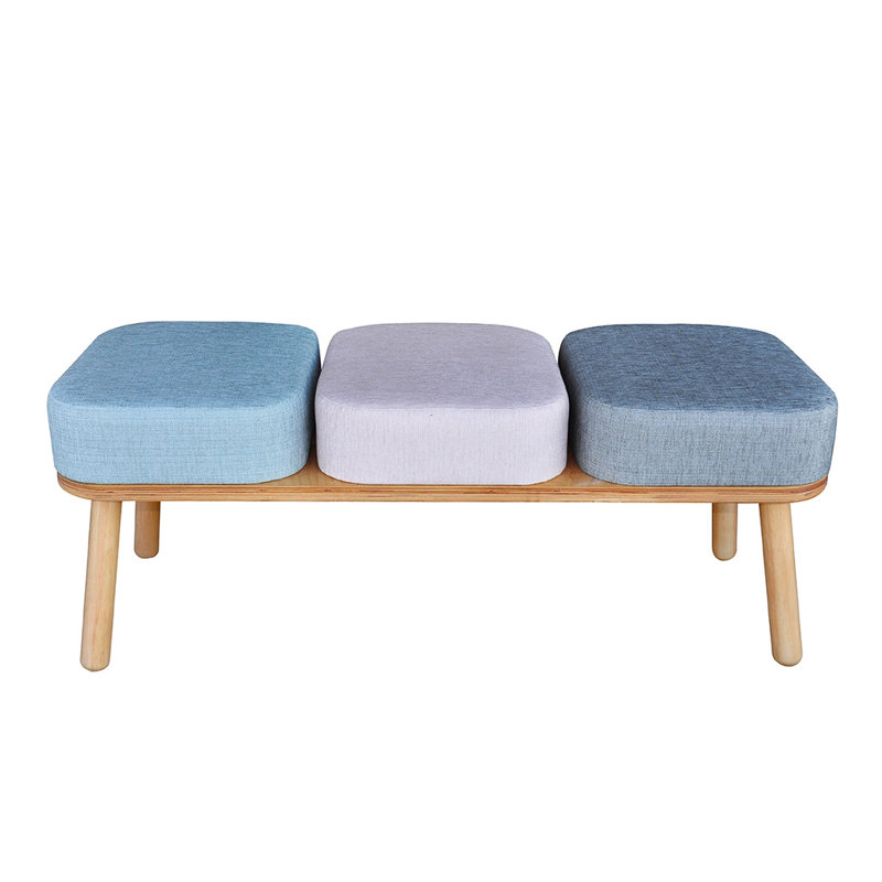 Shetland Polyester Blend Upholstered Bench