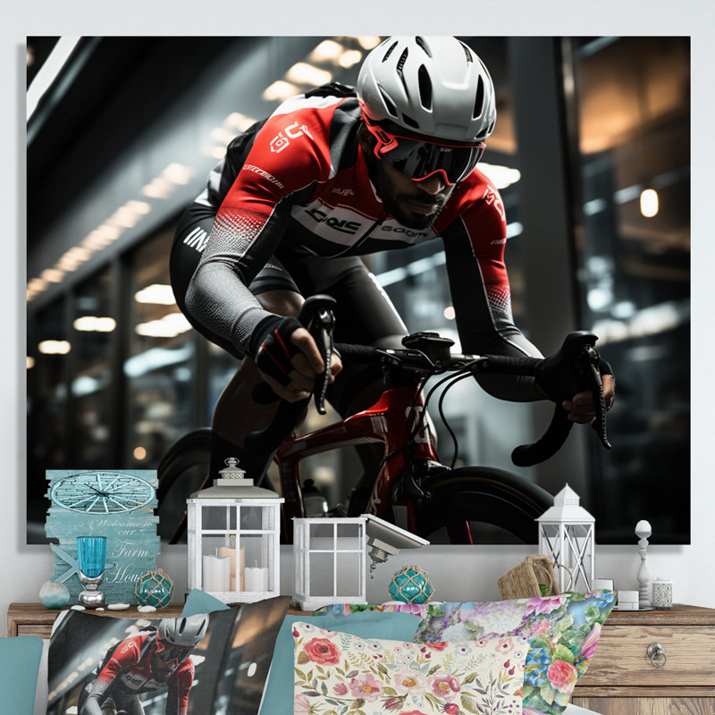 Pédale de bicyclette Power IV - imprimé, H 34 po x l 44 po x P 1,5 po, Toile tendue