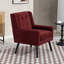 Fauteuil capitonné à dossier large rembourré-1592346164