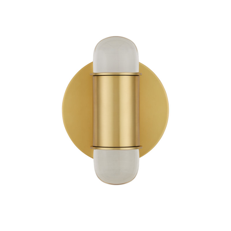 Capsule 2 - Light LED Armed Sconce, Brass