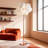 61'' LED Brass Feather Floor Lamp With Outlet-631651626