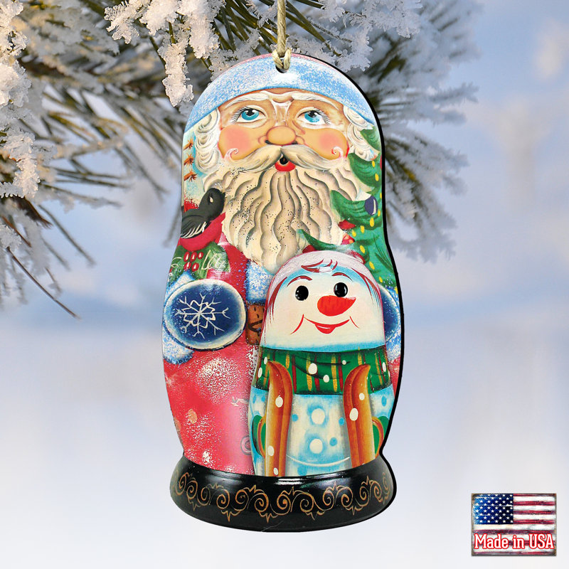 Ornement suspendu Tidaholm Santa Matreshka