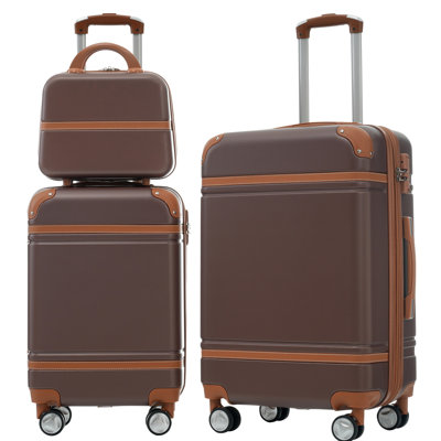 Ensemble de 3 valises à roulettes Hardshell avec valise TSA