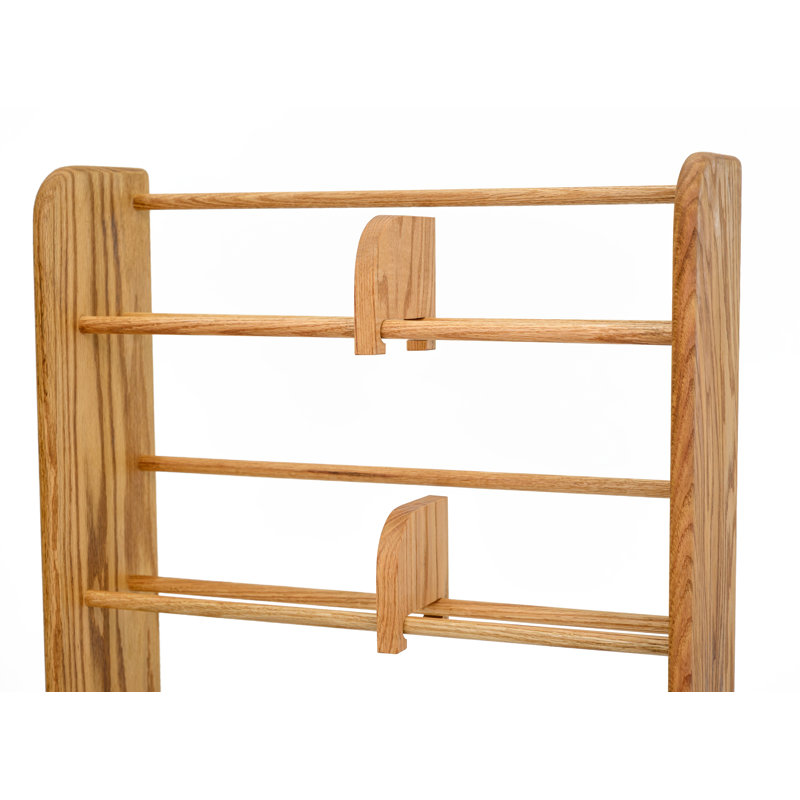 Support DVD / VHS en bois à chevilles - Série 05, H 37,25 po x l 24,25 po x P 7,25 po, Naturel