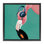 «Flamingo with Music Music», art mural encadré sur toile flottante par Yvette St. Amant