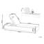Irmlinde 190cm Long Reclining Acacia Single Chaise with Cushions