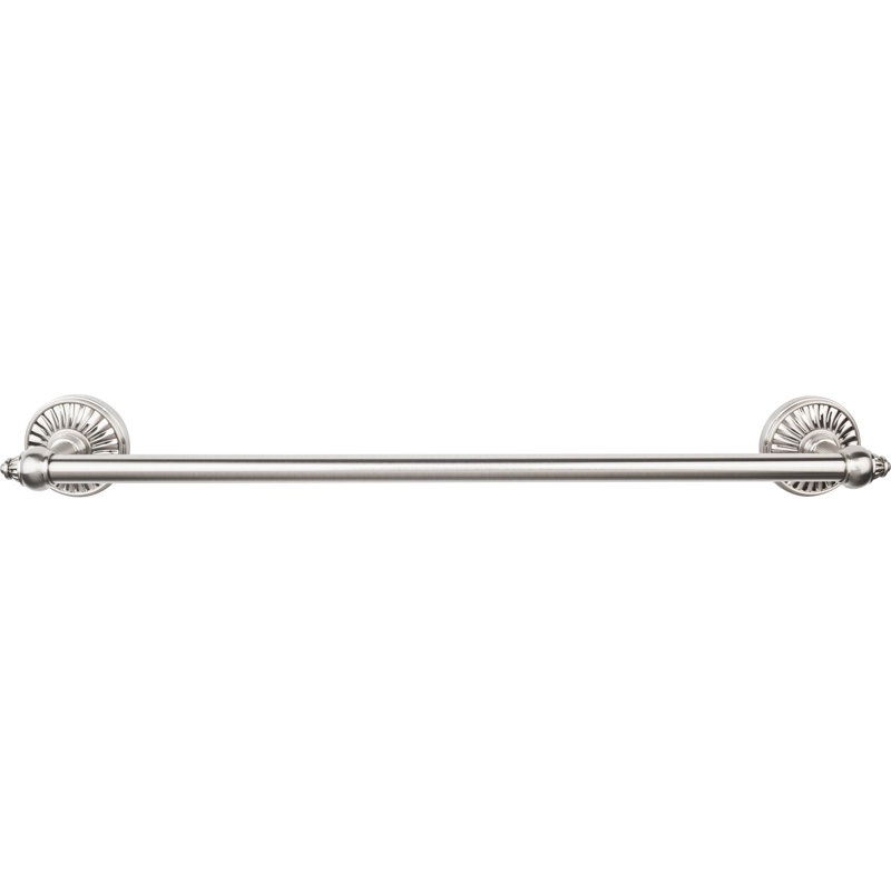 Tuscany Bath Single 26 1/2" Wall Mounted  Towel Bar, Brushed Satin Nickel