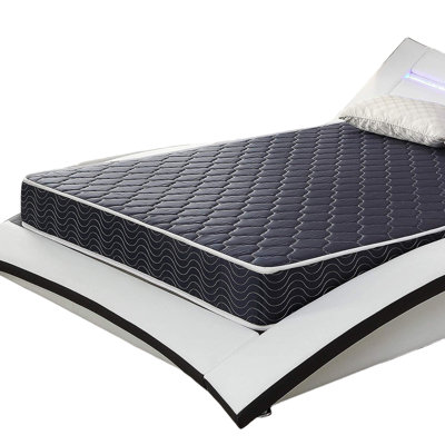 6-inch waterproof  high-density foam mattress with navy blue diamond-quilted breathable fabric. Quilting ensures both style and airflow for cool sleep.Full size(Ship randomly with black edge or white)