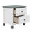 Stylish Wooden Nightstand With Two Drawers For Kids, Functional End Table-112336612
