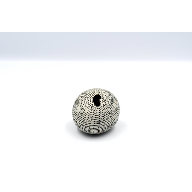 Vase de table en porcelaine Castiel Bud, Noir