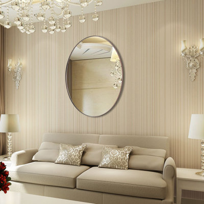 Miroir de salle de bain ovale