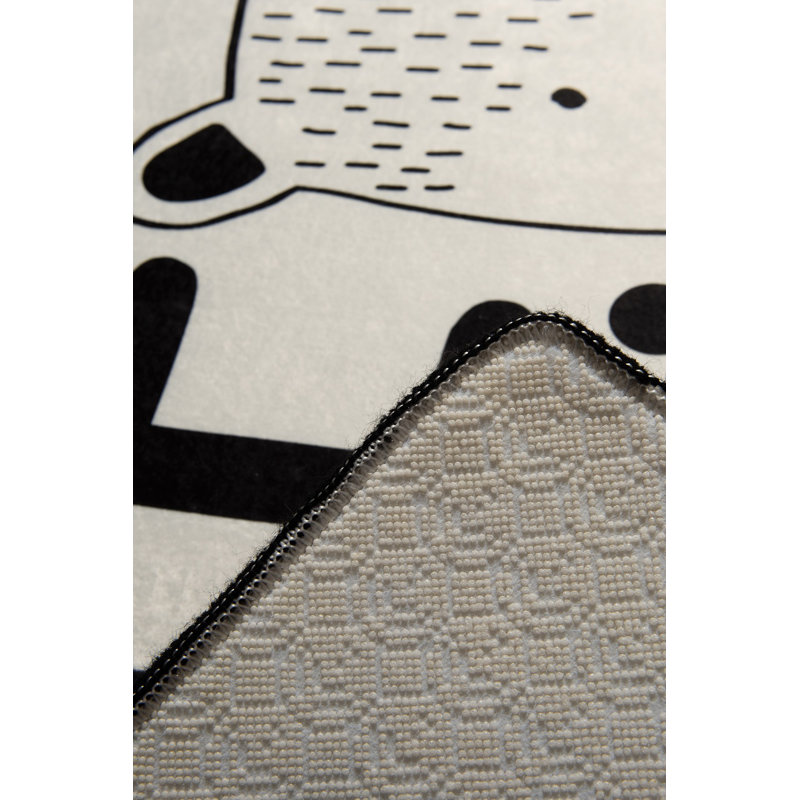 Stylish Polyester Area Carpet, 3.3 x 5.2 ft | 100% Antibacterial Material, 0.4 in Pile Height | Non-Slip Underside, Machine Washable | Perfect for Living Room & Bedroom Decor, Soft & Durable Design