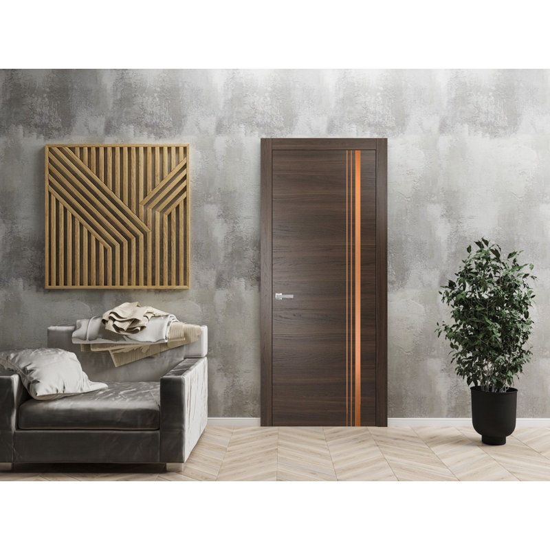 Porte intérieure moderne avec poignée | Planum 1010 | Garniture simple à panneau simple Regural | Salle de bain