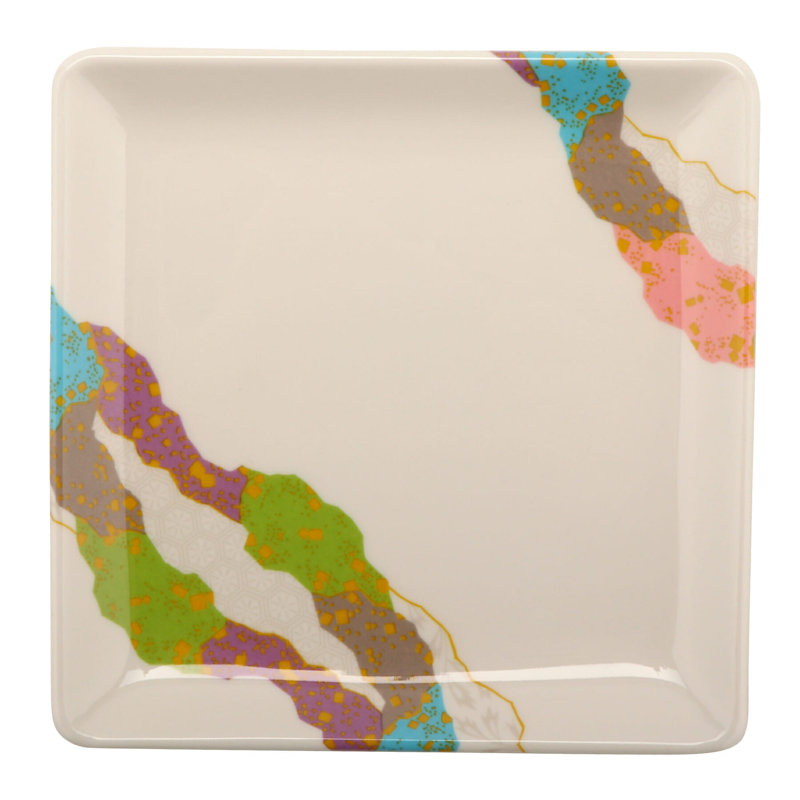 GET 252-18-CO Square Salad Plate, 7", Contemporary (Pack of 12)