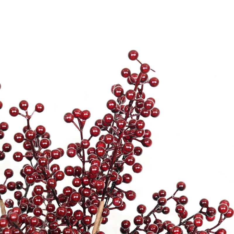 16" H Artificial Berry Sprays, Burgundy