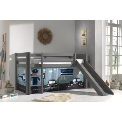 Pino European Single (90 x 200cm) Mid Sleeper Loft Bed Bed by Vipack